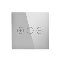 ELEMENT SMALL GLASS PANEL DIMMER, GRAY                                                                                                                                                                                                                         
