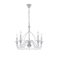 CANDELABRU MARIEL 5XE14 D60XH46 ALB/AURIU