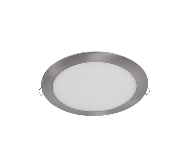 LED PANEL ROTUND 21W 4000K-4300K SATIN NICHEL Ф235MM  