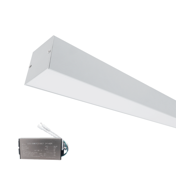 PROFIL LED APARENT S77 24W 4000K 600MM ALB+KIT EMERGENTA