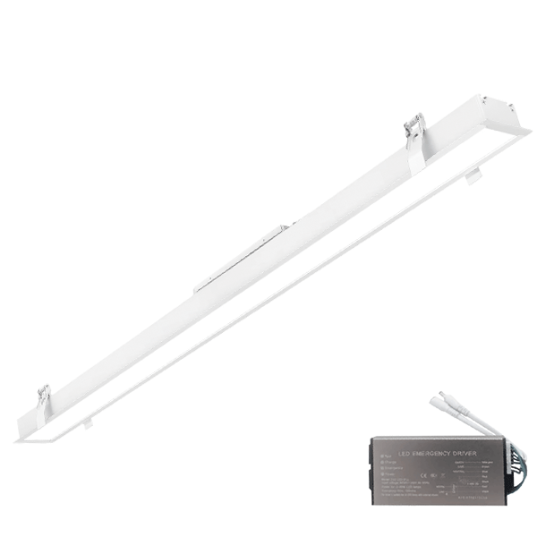 ELMARK PROFIL LED INGUST INGROPAT 1500mm 50W 4000K ALB + EMERGENCY KIT