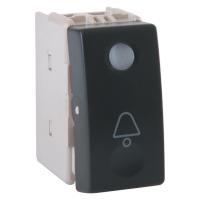 INTRERUPATOR SONERIE CU LUMINA LIFE STYLE NEGRU