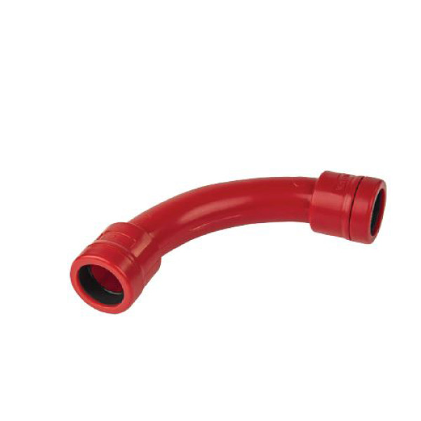 PVC BEND 90° EC D20 IP67 RED                                                                                                                                                                                                                                   