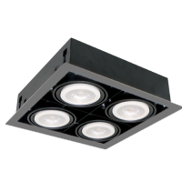 PROIECTOR CU LED QUAD410 10W 4XE27 4000K GRI INCHIS