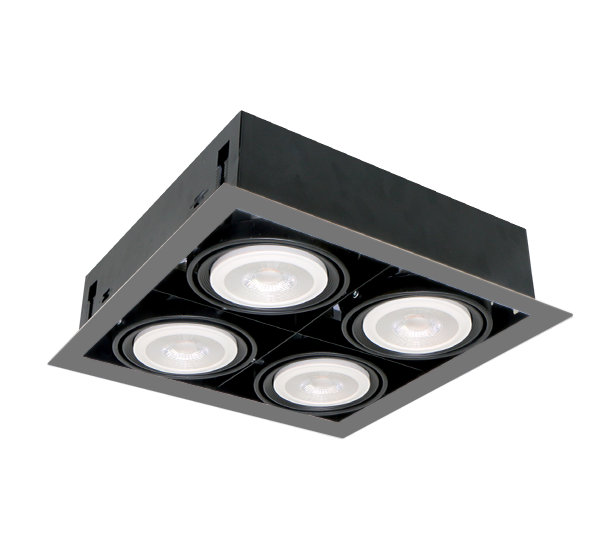 PROIECTOR CU LED QUAD410 10W 4XE27 4000K GRI INCHIS