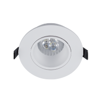 SPOT LED ROTUND PLASTIC 6W GU10 6400K ALB