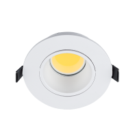 SPOT ROTUND PLASTIC CU LED COB 7W 4000-4300K ALB