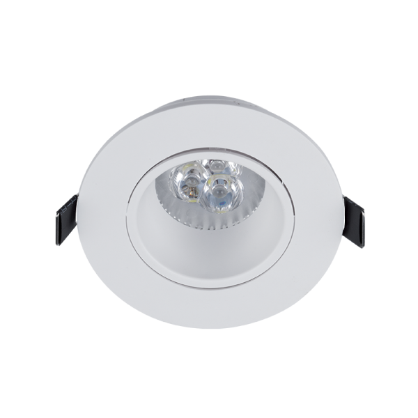 SPOT LED ROTUND PLASTIC 6W GU10 2700K ALB