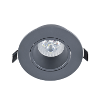 SPOT LED ROTUND PLASTIC 6W GU10 2700K GRAPHITE